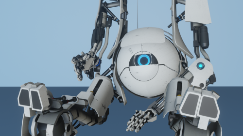 galaxyofstar:now pet them, pet the damn robot!! portal 2′s atlas and p-body my belovedyeah i have 