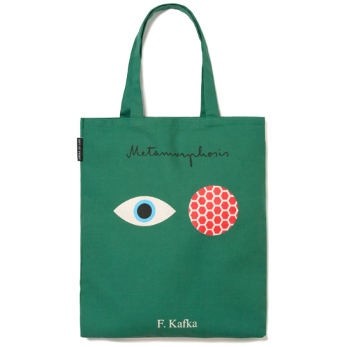 outofprintclothing:New double-sided totes featuring cover art from the stories of Franz Kafka and Vi