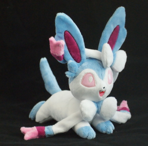 A Shiny Sylveon plush, for a trade with someone on Pkmncollectors! I love Sylveon but gosh those bow