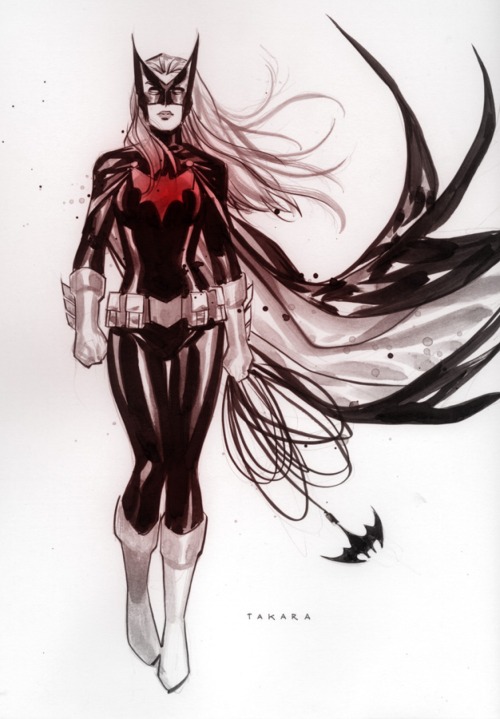 #Batwoman #art by #marciotakara. -RL Found here: http://marciotakara.deviantart.com/art/Batwoman-465