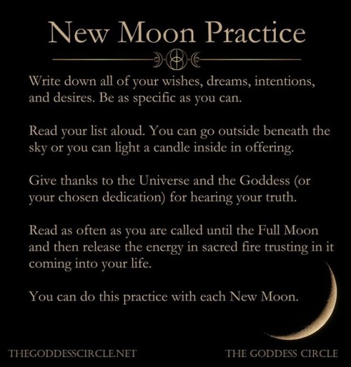 alicesasylum-blog:A quick practice for when you don’t feel like doing a full-on ritual. The New Moon