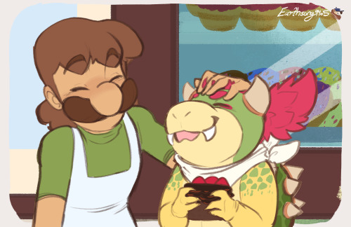 earthsong9405:Bowser Jr. loves Waffle House adult photos