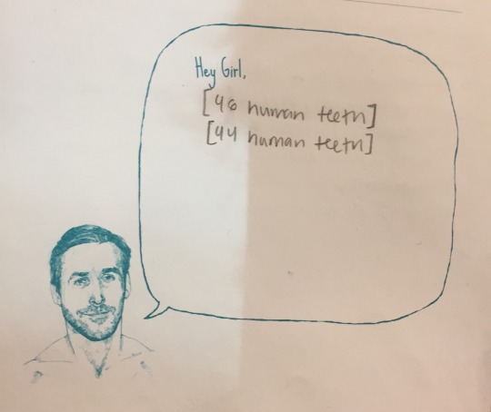 shorthalt:  one of my players @s8n66 keeps all her notes for the campaign in a notebook full of pictures of ryan gosling she found at a thrift store  