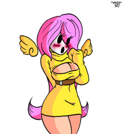 Fluttershy as a Shy Gal. Fluttershygal. 