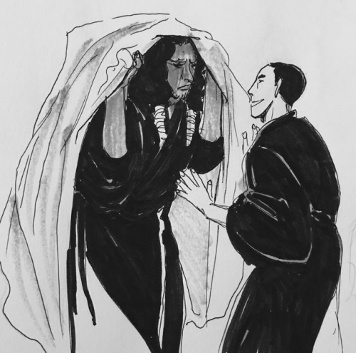 profgo:Inktober 10/12/17 - being married to Chirrut is an adventure