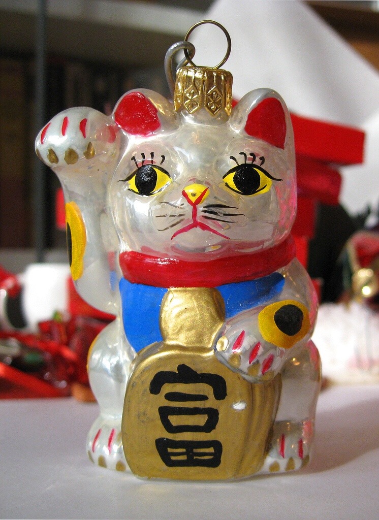 Korean Lucky Cat Beckoning Maneki Neko Memo Lesezeichen Sticky NoteR.Z8