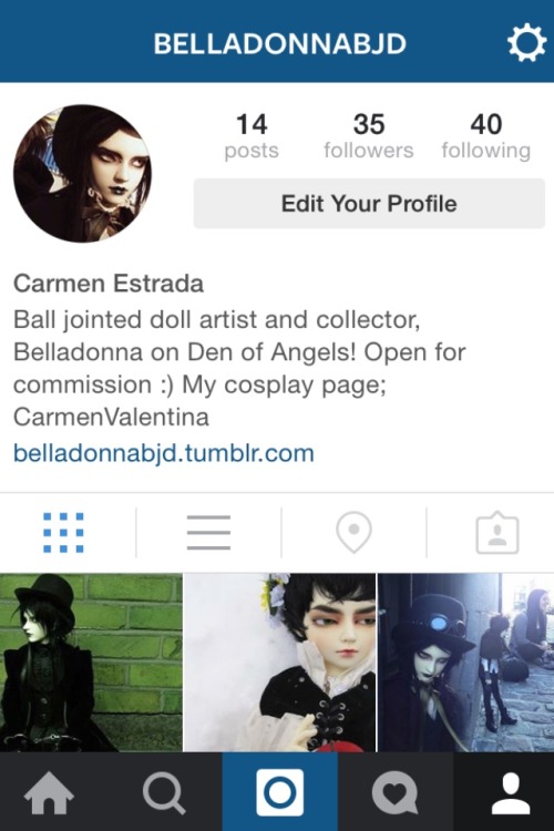 dark-delicacies: Hey guys! I made a separate Instagram account for my BJD’s! Check it out :))