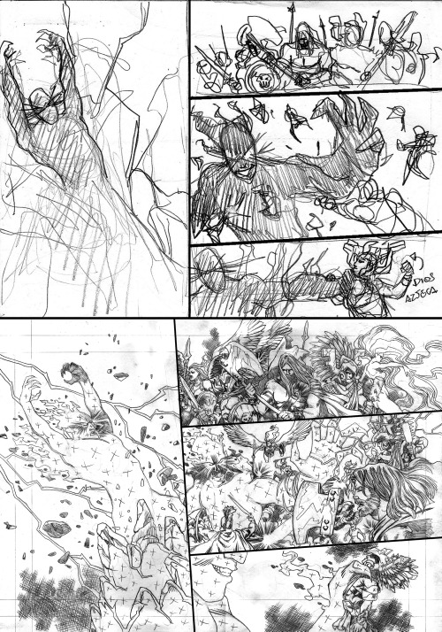 Rough and final pencils for the last book of this project:https://www.facebook.com/MOBfallenheroes?f