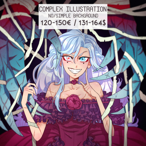 I made the new commission pricelist ♥You can also find it in the sidebar of my blog. Cheers! ~