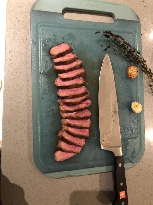 [Homemade] Butter basted sirloin.