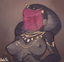 kaalvr90:  monster-girlzz: Fancy Naga (Arbuz-Budesh)