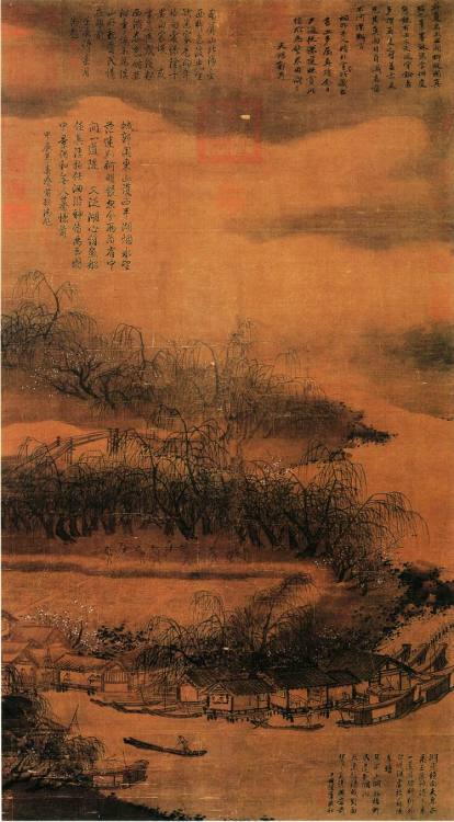 Willows and Boats on West Lake, Xia Gui (fl. 1195-1224)