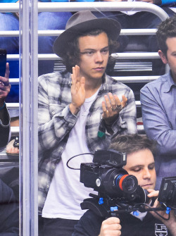 harrystylesdaily:  Harry attends a NHL playoff