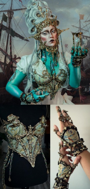 sosuperawesome:Headdresses and CorsetsCandy Make Up Artist on Etsy 