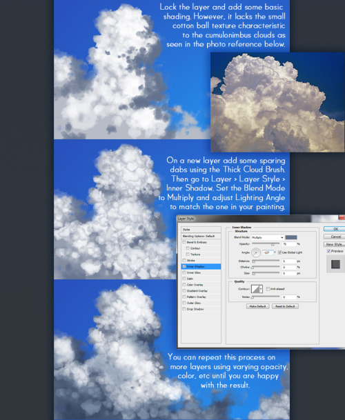 yuumei-art: The second part of the cloud tutorial is done :D You can view the full version on my dA.