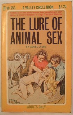 dirtyfeed:  &ldquo;Teenage girls and adult women have something in common… a sexual attraction to dogs!&rdquo; I promise you I have a legitimate reason for, erm, coming across these books during a Google search this afternoon.  Super&hellip;
