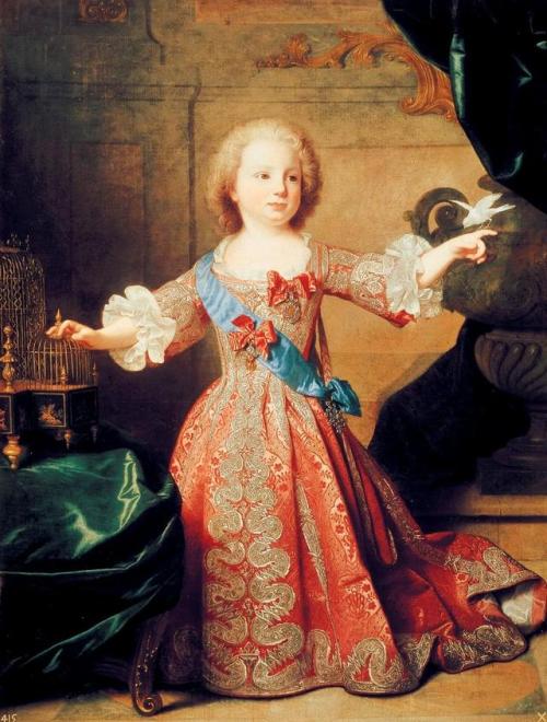 Infante Felipe, futuro duque de Parma, hijo de Felipe V e Isabel de Farnesio by Jean Ranc,1724