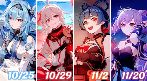 ⋆ Genshin Impact ✩ Character Birthday Art 2022 ⋆