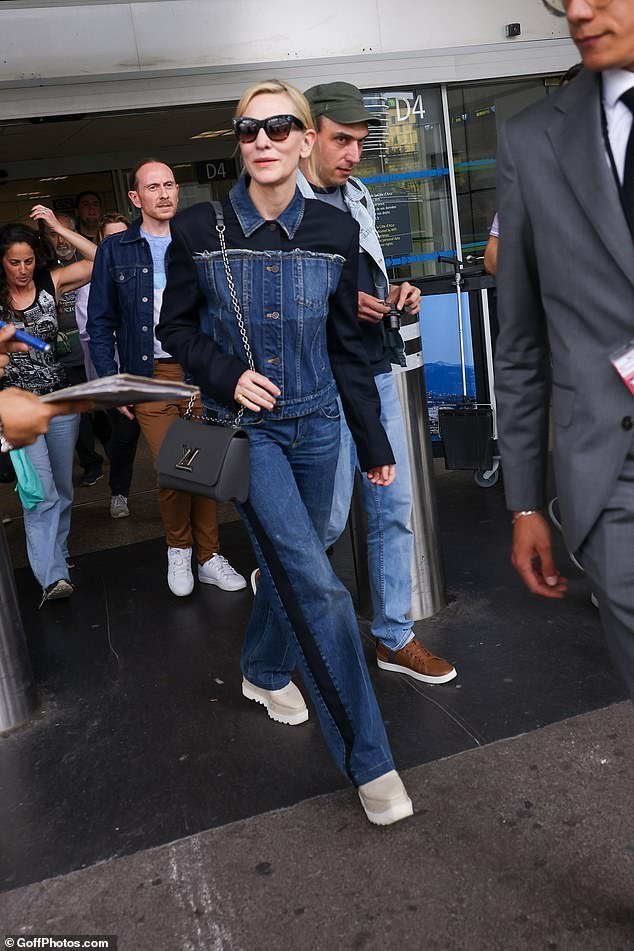 We Need To Talk About Cate. — Cate Blanchett arriving at Nice