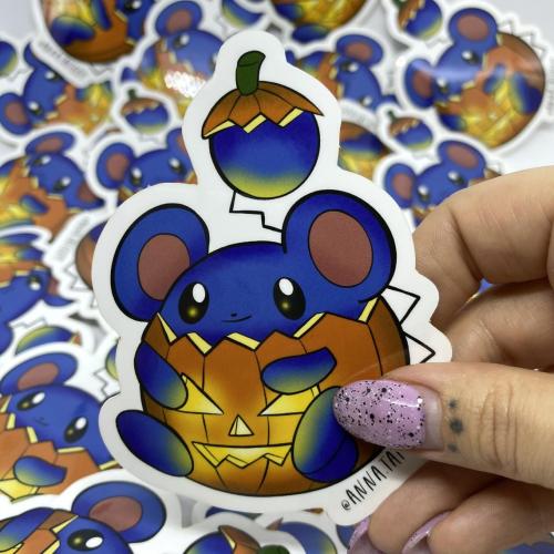 Pokemon Halloween Stickers made by AnnaTattoos