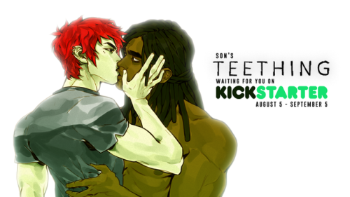 ghostering: ONLY 22 DAYS LEFT TO SUPPORT THE KICKSTARTER! TEETHING, a queer comic that features horr