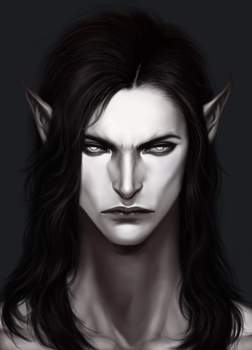 altagrin:Slowly, ever so slowly, working on buttf- I mean Sah’ki. He looks well weird without his ho