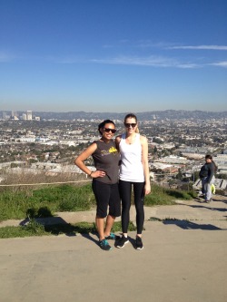 At the top of the Culver City stairs.