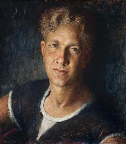 art-and-things-of-beauty: William Dobell (1899-1970) - Portrait of a young man,