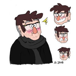 sartarchives:  Just practice on Author Stan’s expressions, I dunno.. I see him as a occassional blusher.