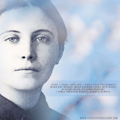 Happy feast day of St. Gemma Galgani! #StGemma #prayforus