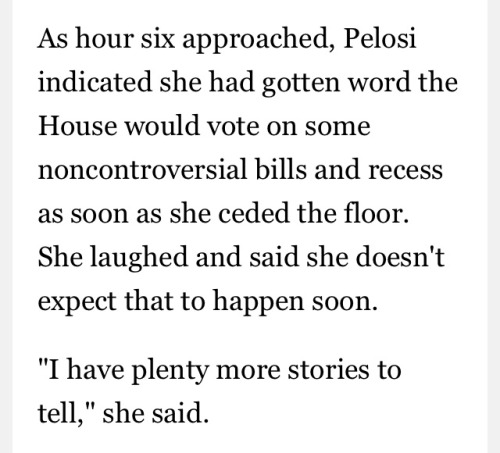 kereeachan: allonsyforever: You can say what you want about Nancy Pelosi, but the woman knows how to