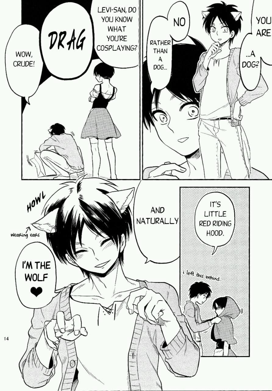 hardcoreyaoilover:  Eren topping a crossdressing Levi. Yum &lt;3 Read the whole