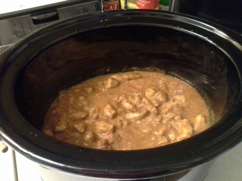 Tonight’s dinner: butter chicken over brown rice with sauteed brussel sprouts! Recipe here!