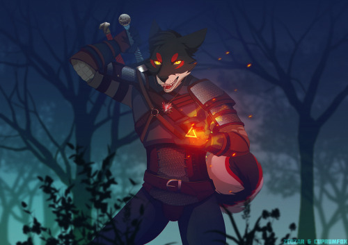 YCH Collab - Witcher - by ZeDzar collab with my friend   etsu_cuprumfox