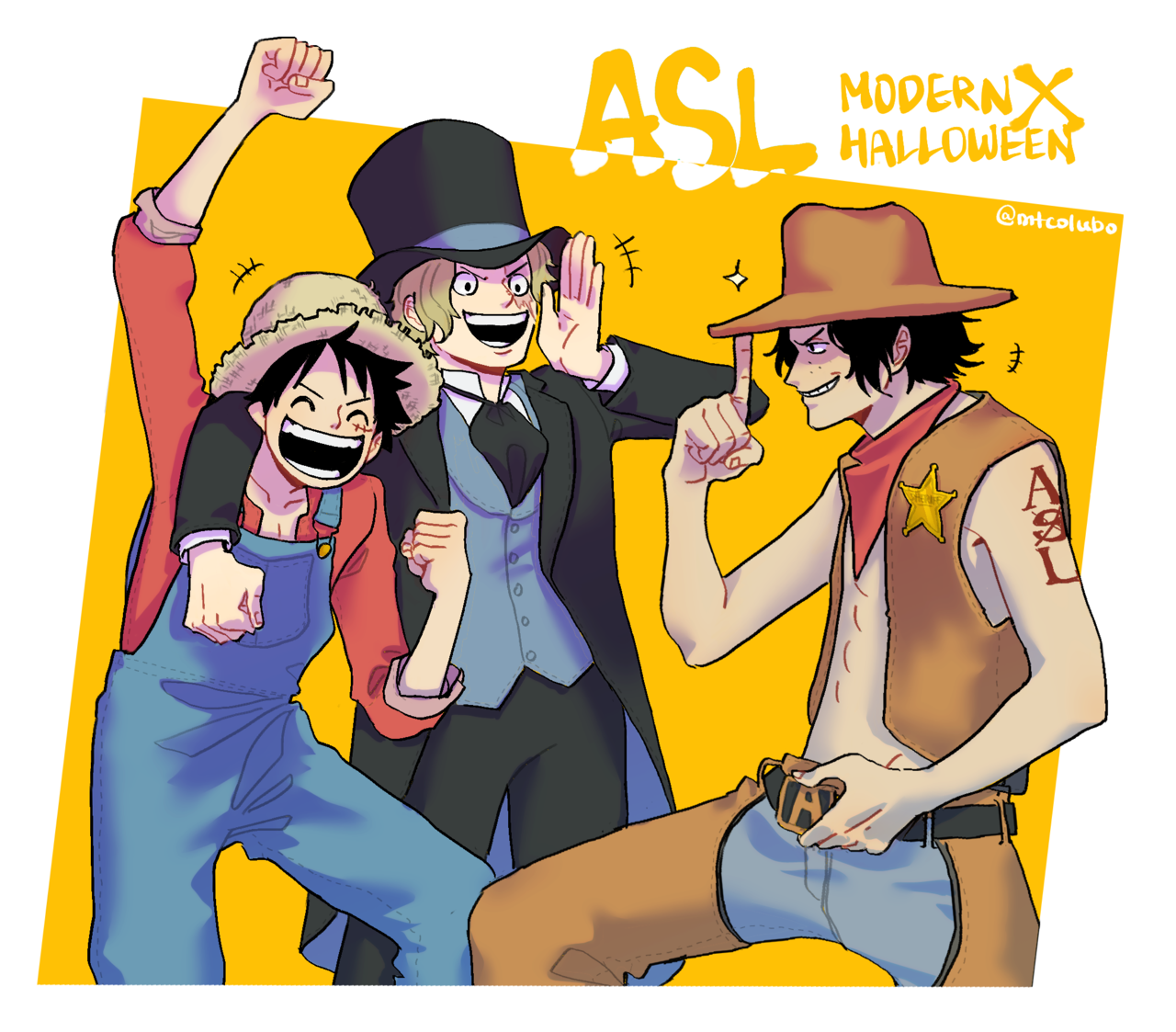 ASL Brothers - One piece, an art print by Erza Briefs - INPRNT