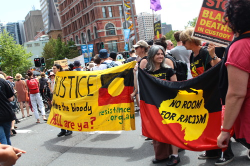 pychicpixie: Australia; always was, always will be Aboriginal Land. Pictures from the Invasion Day 