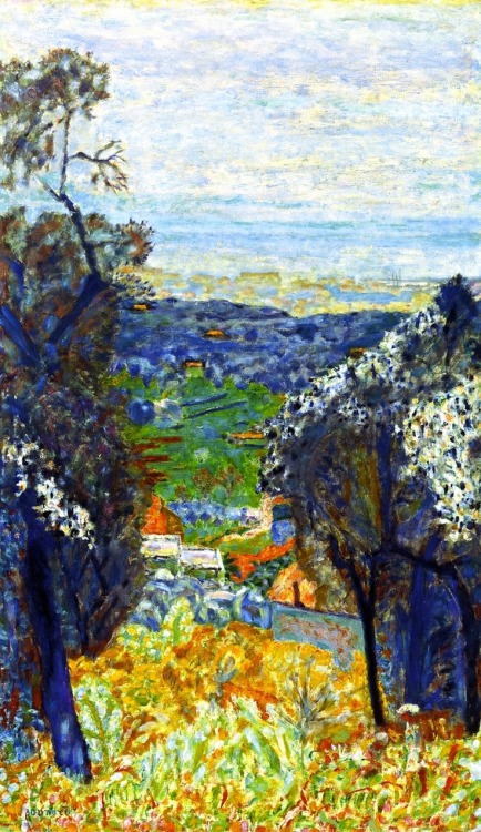 Landscape in the South of France , Le Cannet  -   Pierre Bonnard, 1926French, 1867-1947Oil on canvas