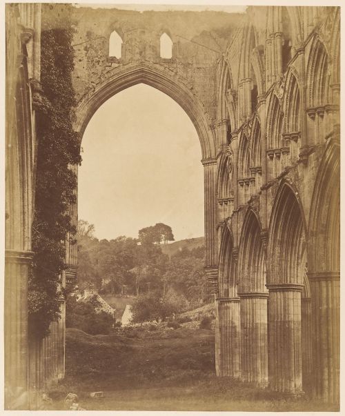 Photographs of Rievaulx Abbey (North Yorkshire), taken by Joseph Cundall in the 1850s:Doorway of the