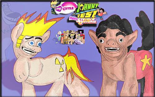 purified-zone:le0901:xirce:applebeansokay:in my headcanon: Johnny test and Steven universe met in th