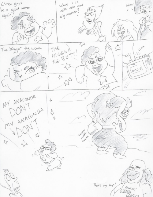 I normally don’t post this kind of stuff but here are some terribly drawn Steven Universe joke-comics I made for my friends.I hope in time you can forgive me.