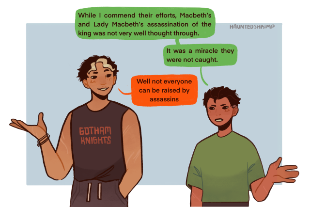 hauntedshrimp:I like to think they’d start a book club together 