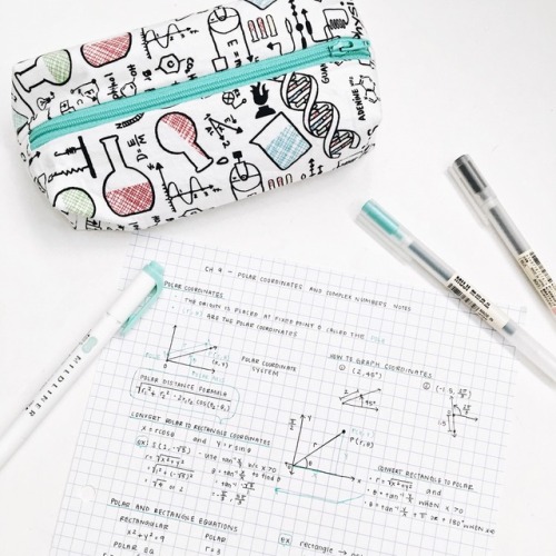 lycheestudy:math notes im struggling to understandft. a handmade pencil pouch from sewingscientistje