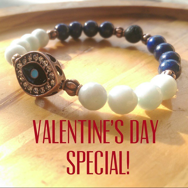 Valentine’s Day special on all #jewelry
Use Coupon code VDAY15 for 15% off your order of #mala #bracelets
Need something custom?
No problem!
Let me know and we’ll make it happen!
#handmade #yoga #yogajewelry #meditation #meditationjewelry #evileye...