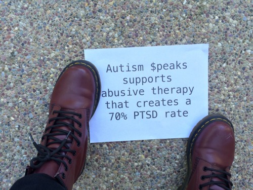 piggyschuyler:Autism $peaks supports abusive therapy that creates a 70% PTSD rate. Autism $peaks onl