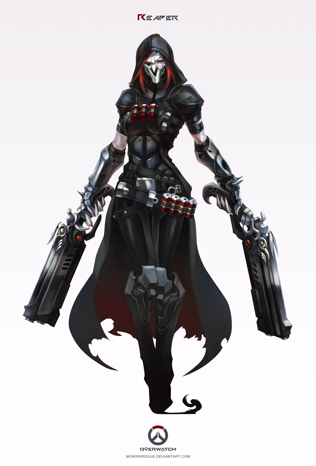 twisted-brit:  artsofheroes:    Overwatch - Reaper    I was wondering why her skin