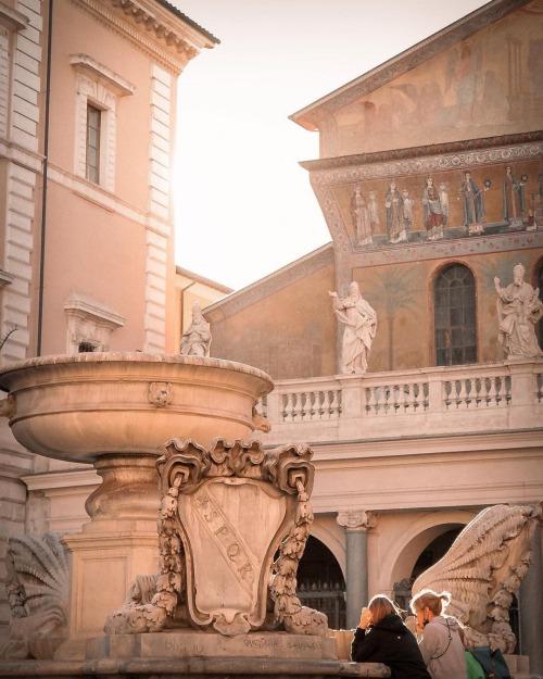 kafkasdiariies:Fontana di Santa Maria in TrastevereSanta Caterina dei Funari, Rome, Italy | Alessand