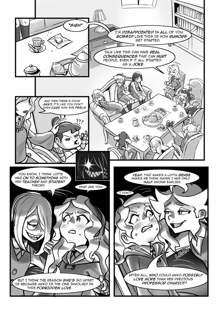 kaban-bang:  Forbidden Love - A LWA fan comic.Hey!Here’s the comic that @dizzypacce​