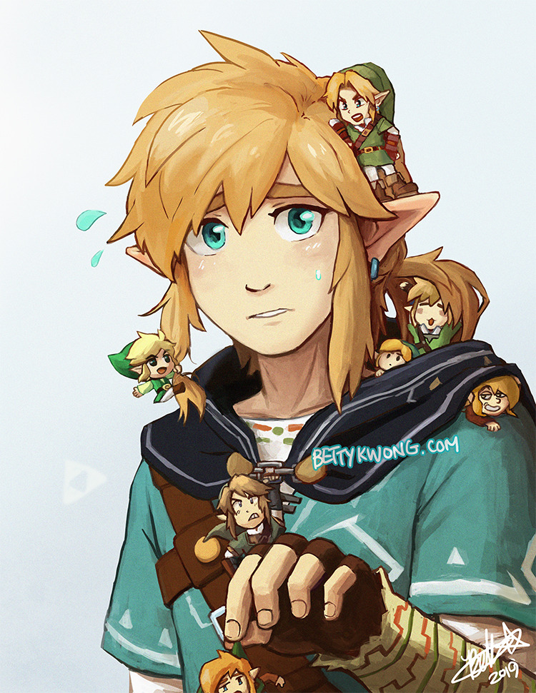 ☆BETTBETTART — Uhh I drew more botw link….and link, link, link