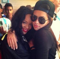 fuckyeahrihanna:  Rihanna with Adriana Lima