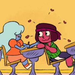 e-jheman:  Like if you want ur gal pal to stop distracting you in class. The art CN posted was beautiful. But looks like the person who writed the description didnt knew these two. Patty and Marcie are two of my favorite characters from Peanuts.  